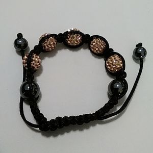 3/$50💎 Austrian Chrystal and Hematite Shamballa Bracelet